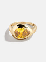 BaubleBar Pear - 
    Statement gold ring
  
