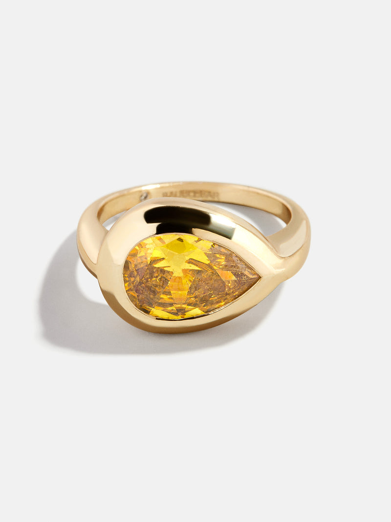 BaubleBar Pear - 
    Statement gold ring
  
