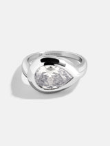 BaubleBar Pear - 
    Statement silver ring 
  

