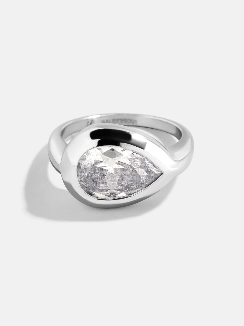 BaubleBar Pear - 
    Statement silver ring 
  
