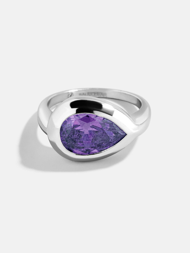 BaubleBar Pear - 
    Statement silver ring 
  
