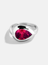 BaubleBar Pear - 
    Statement silver ring 
  
