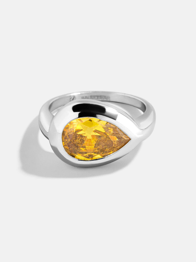 BaubleBar Pear - 
    Statement silver ring 
  
