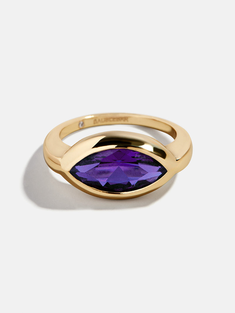 BaubleBar Marquise - 
    Statement gold ring
  
