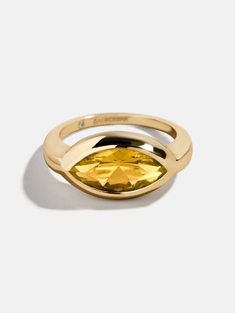 BaubleBar Marquise - 
    Statement gold ring
  
