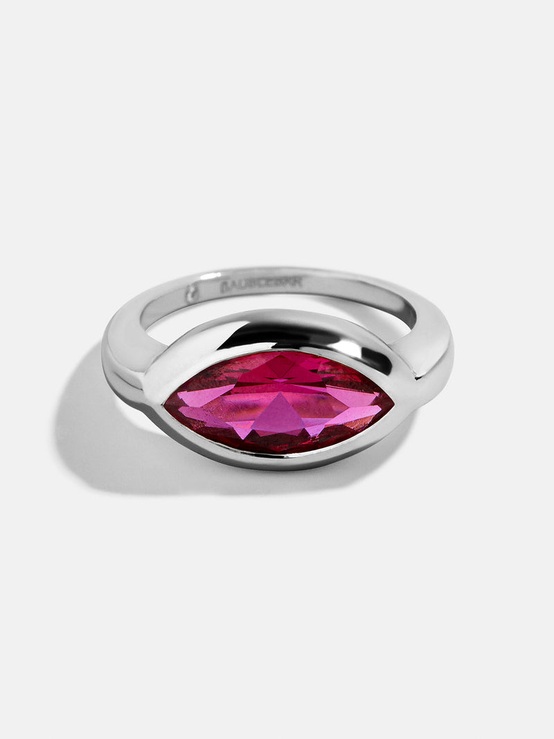 BaubleBar Marquise - 
    Statement silver ring 
  
