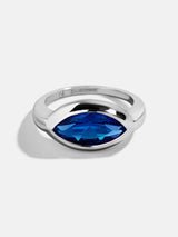 BaubleBar Marquise - 
    Statement silver ring 
  
