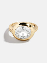 BaubleBar Oval - 
    Statement gold ring
  
