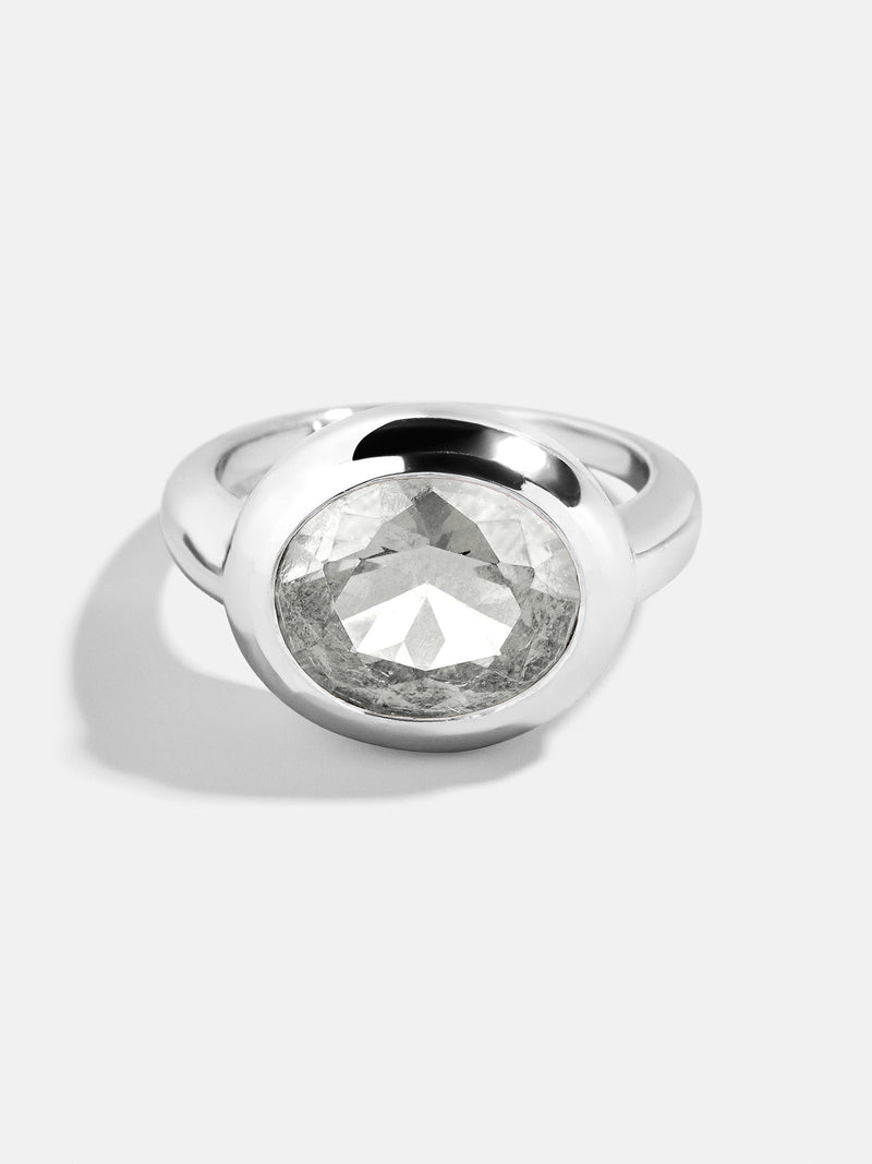BaubleBar Oval - 
    Statement silver ring 
  
