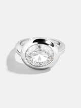BaubleBar Oval - 
    Statement silver ring 
  
