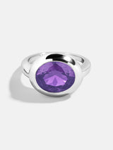 BaubleBar Oval - 
    Statement silver ring 
  
