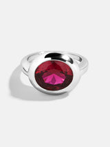 BaubleBar Oval - 
    Statement silver ring 
  
