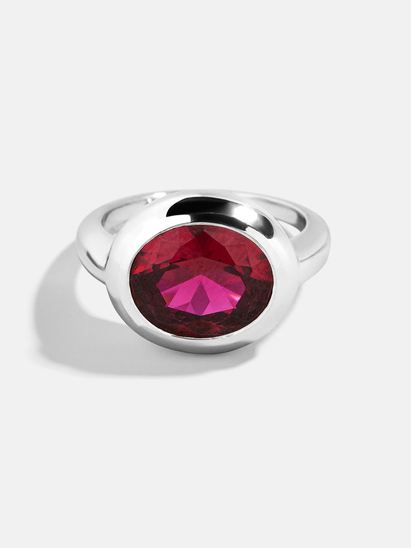 BaubleBar Oval - 
    Statement silver ring 
  
