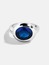 BaubleBar Oval - 
    Statement silver ring 
  
