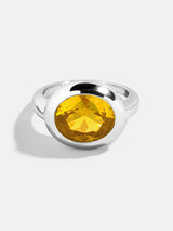 BaubleBar Oval - 
    Statement silver ring 
  
