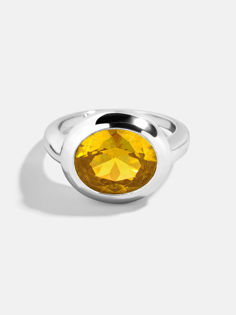 BaubleBar Oval - 
    Statement silver ring 
  
