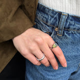 Toi et Moi Custom Birthstone Ring - Silver 3