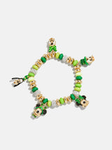 BaubleBar Disney Mickey & Friends St. Patricks Day Charm Bracelet - Green - 
    Green beaded bracelet for stacking
  
