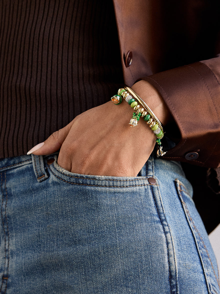 Disney Mickey & Friends St. Patricks Day Charm Bracelet - Green