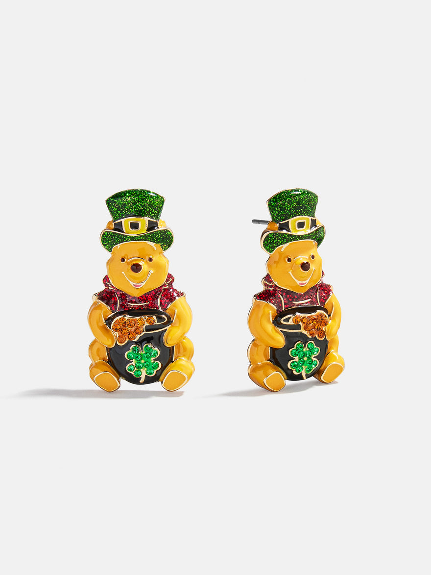 Disney Winnie The Pooh St. Patrick’s Day Earrings - Winnie The Pooh