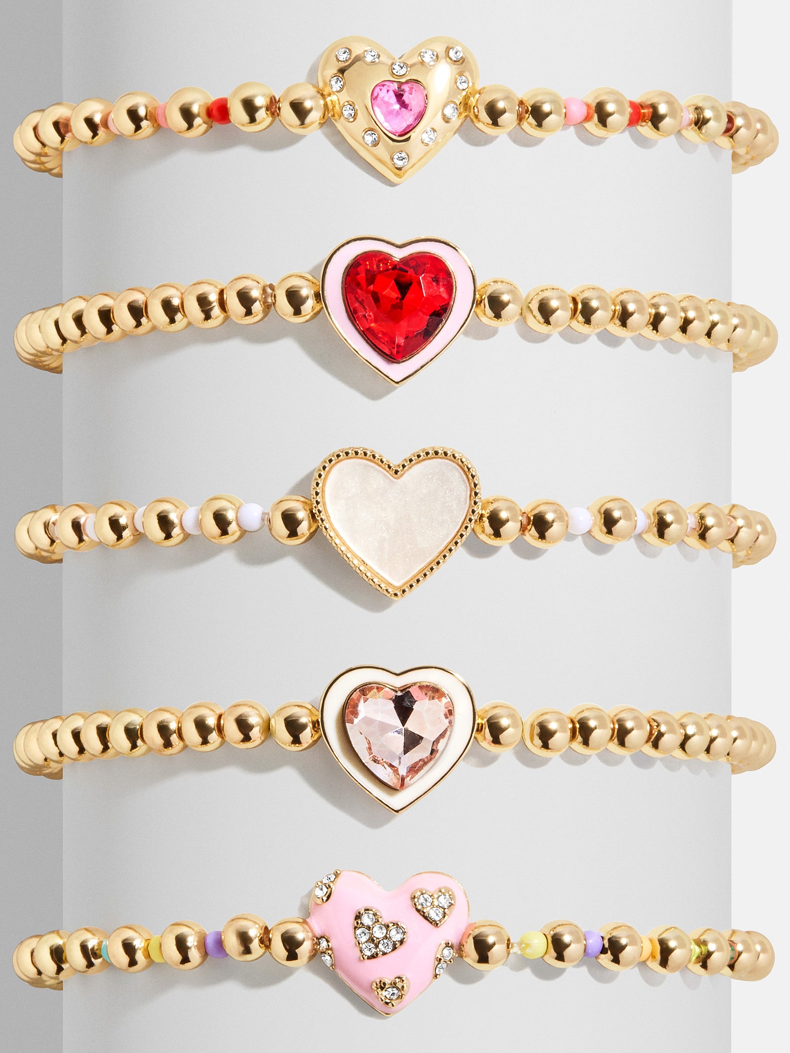 Love Stack Kids' Heart Bracelet Set - Heart