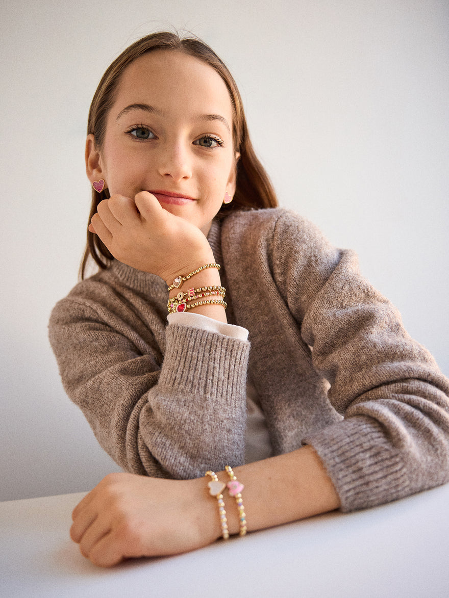 Love Stack Kids' Heart Bracelet Set - Heart