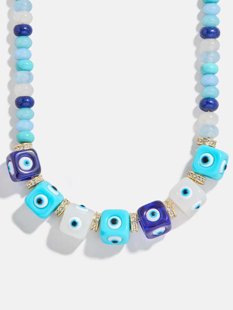 Ojo Semi-Precious Evil Eye Necklace - Blue Multi