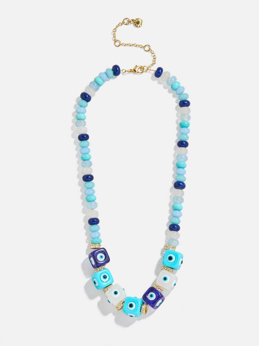 Ojo Semi-Precious Evil Eye Necklace - Blue Multi
