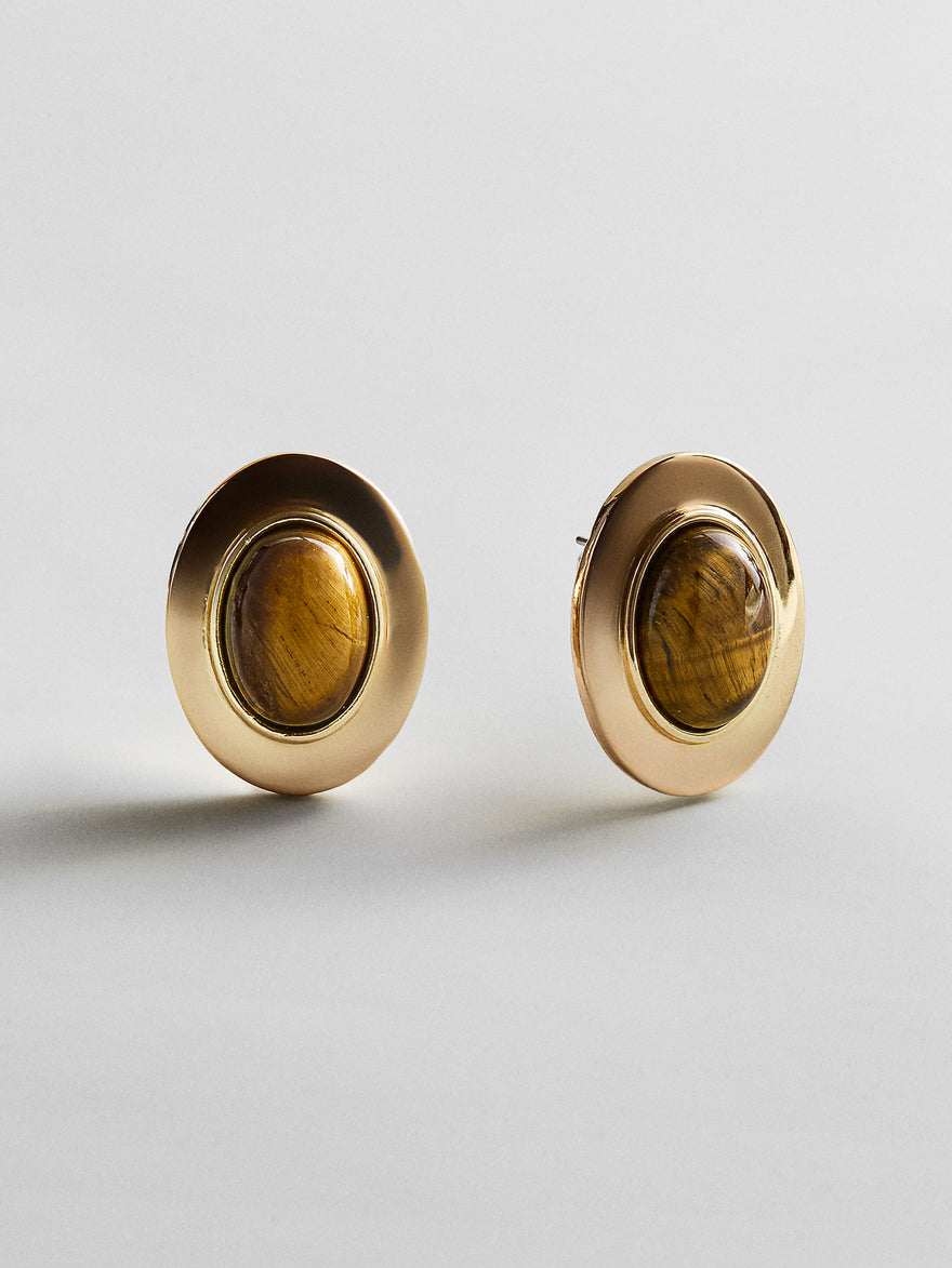 Samira Gold Stud Earrings - Samira Gold Stud Earrings