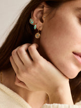 BaubleBar Stay Grounded Evil Eye Earring Set - Gold/Turquoise - 
    Set of three earrings 
  
