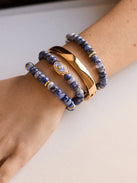 Energy Aligned Evil Eye Bracelet Set - Blue