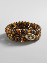 BaubleBar Energy Aligned Evil Eye Bracelet Set - Tiger's Eye - 
    Enjoy 25% Off: It’s the Big Biannual Event
  
