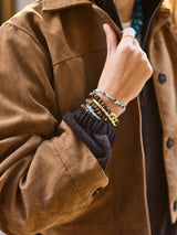 BaubleBar Energy Aligned Evil Eye Bracelet Set - Tiger's Eye - 
    Set of three beaded bracelets  
  
