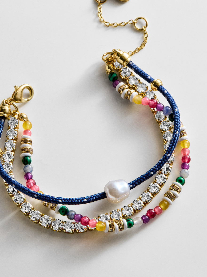 Rowan Semi-Precious Layered Bracelet - St. Barths