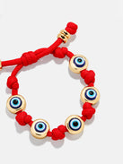 Eyes Open Evil Eye Paracord Bracelet - Red