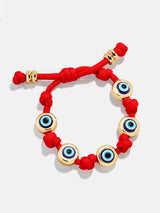 BaubleBar Eyes Open Evil Eye Paracord Bracelet - Red - 
    Beaded bracelet for stacking
  
