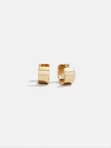 BaubleBar Tris 14K Gold Huggie Earrings - Gold - 
    Stacking earrings
  
