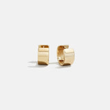 Tris 14K Gold Huggie Earrings - Gold