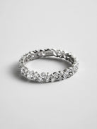 Alexandra Sterling Silver Crystal Ring - Silver/Pavé