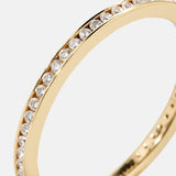 Tana 14K Gold Ring Set - Gold/Pavé