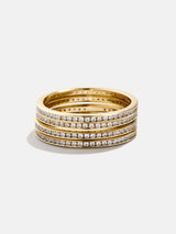 BaubleBar Tana 14K Gold Ring Set - Gold/Pavé - 
    Ends Sunday: Enjoy 25% Off 
  
