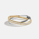 Melanie 14K Gold Ring - Gold/Silver