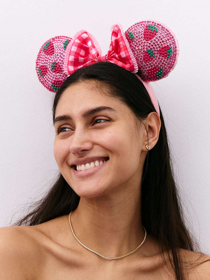 Disney Minnie Mouse Strawberry Ears Headband - Minnie Mouse Strawberry Ears