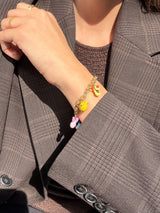 BaubleBar Disney Winnie the Pooh Charm Bracelet - Gold - 
    Enamel charms on a chunky gold chain
  
