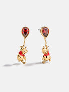 Disney Winnie the Pooh Balloon Drop Earrings - Gold/Red