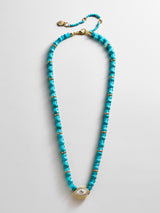 BaubleBar Positive View Semi-Precious Evil Eye Necklace - Turquoise - 
    Blue beaded necklace 
  
