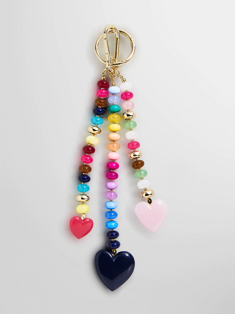 Love Always Heart Bag Charm - Multi