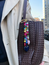 BaubleBar Love Always Heart Bag Charm - Multi - 
    Beaded keychain
  
