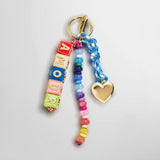 Amour Heart Bag Charm - Multi