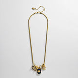 Evil Eye Charm Necklace - Lapis Evil Eye